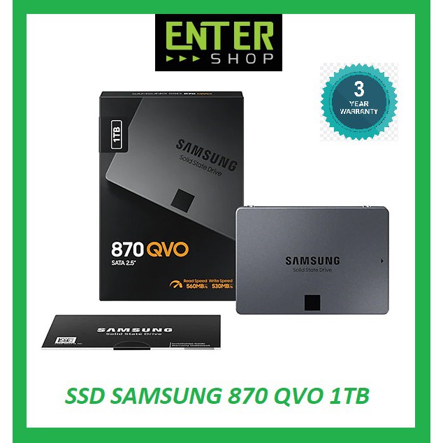 Ổ cứng SSD Samsung 870 Qvo 1TB new chính hãng bảo hành 36 tháng