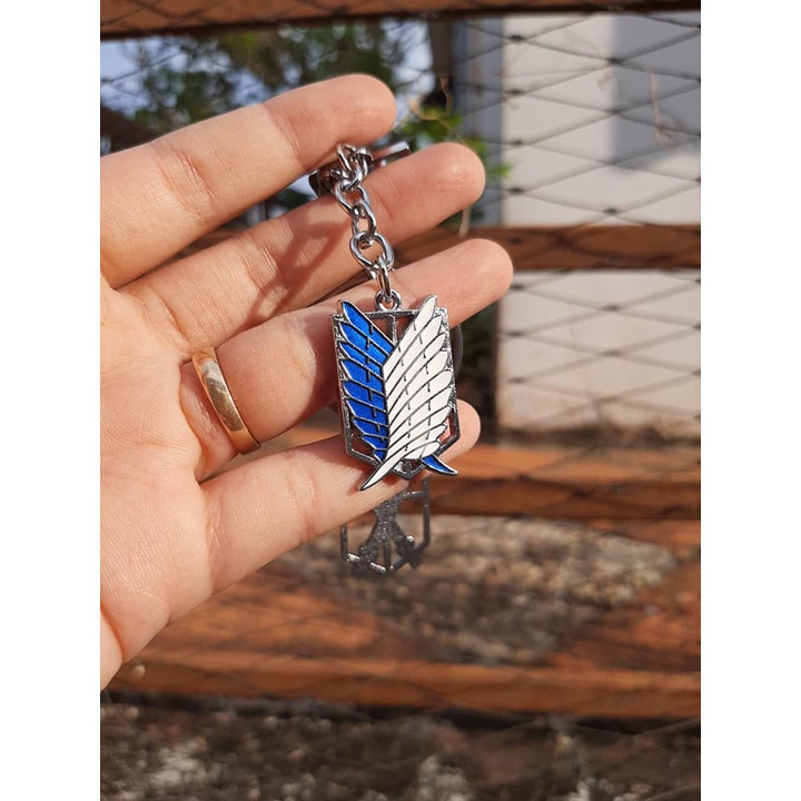 [ 2cm ] Móc khóa hợp kim logo các binh đoàn trong Đại chiến người khổng lồ - AOT - Baystore