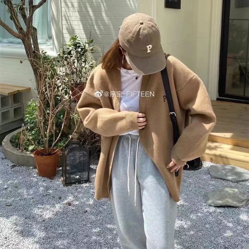 Áo Cadigan hàn quốc chất len dày form to | BigBuy360 - bigbuy360.vn