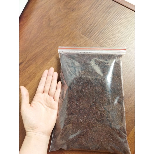 Mùn xơ dừa trồng lan, cây cảnh, rau mầm, dâu tây, túi 19x27cm như ảnh