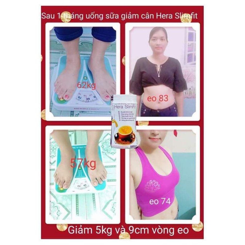 [CHÍNH HÃNG] Sữa Giảm Cân Hera Slimfit 500g♥Thay Thế Bữa Ăn, Giảm Mỡ Bụng, Giảm Cân Sau Sinh An Toàn, Hiệu Quả