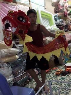 Đầu lân kim sa có đèn hàng chọn