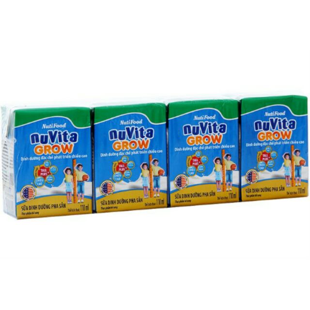 1 thùng sữa bột pha sẵn nuvita grow 110ml (date 3.2021)