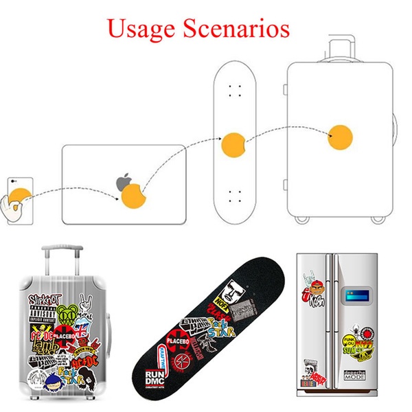 Bộ 50 Miếng Dán Hoạt Hình Pusheen Chống Thấm Nước