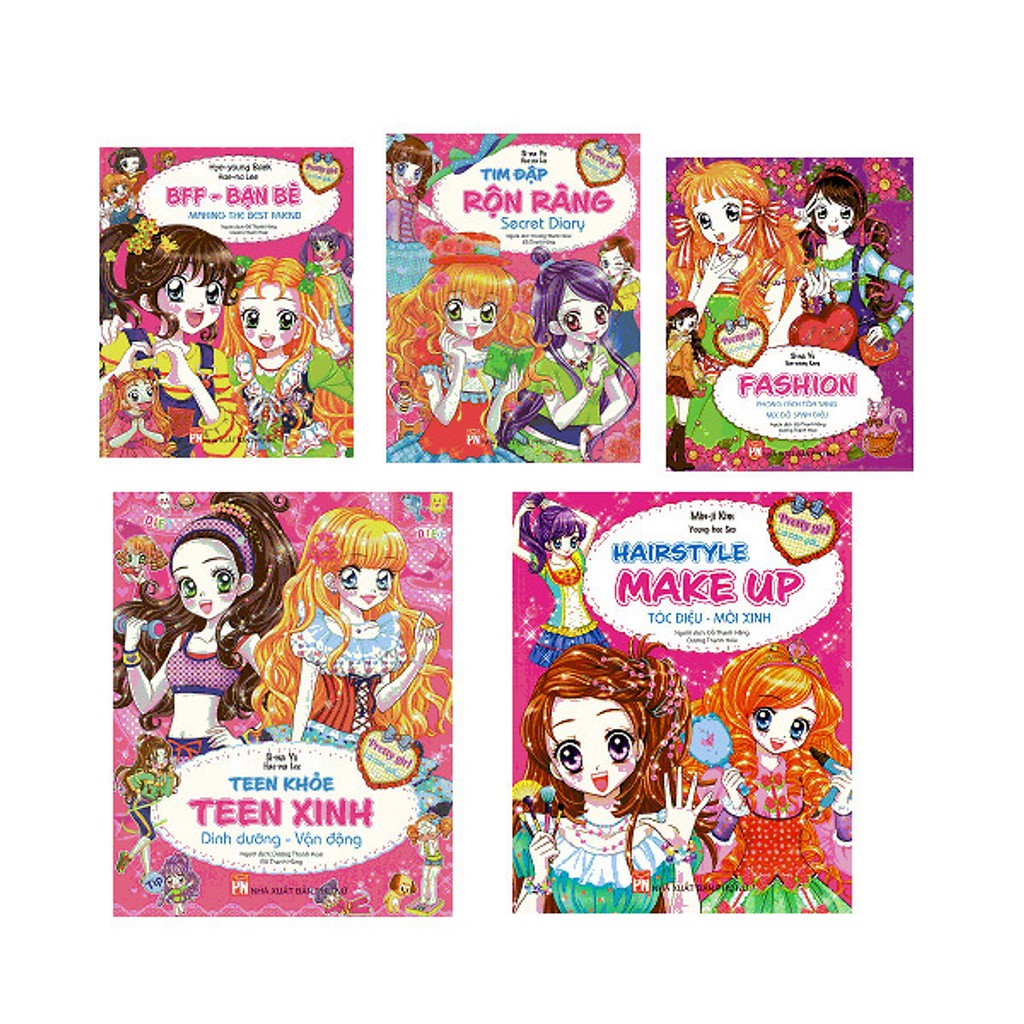 Sách - Combo Pretty Girl: Making The Best Friend+Tim Đập Rộn Ràng+Dinh Dưỡng Vận Động+Tóc Điệu Môi Xinh+Mix Đồ Sành Điệu