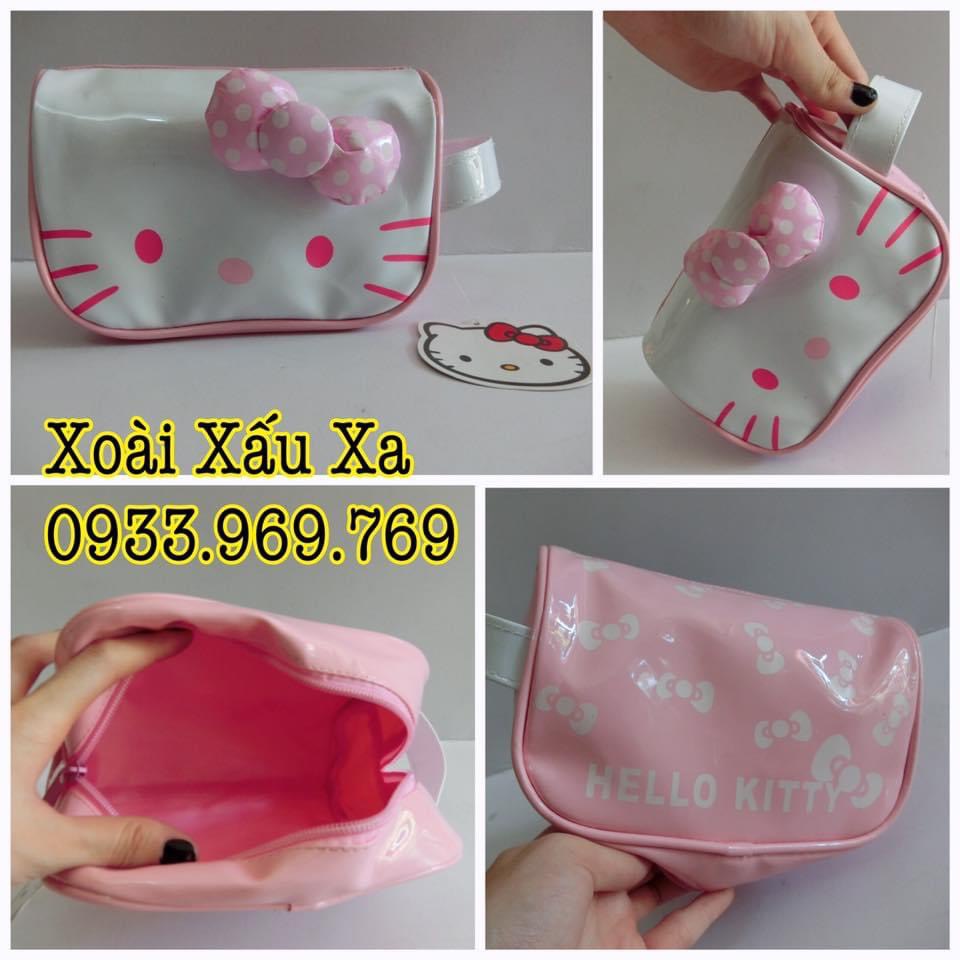 Hộp bút, bóp viết, bóp dây kéo đựng đồ đa năng hình mèo Kitty dễ thương