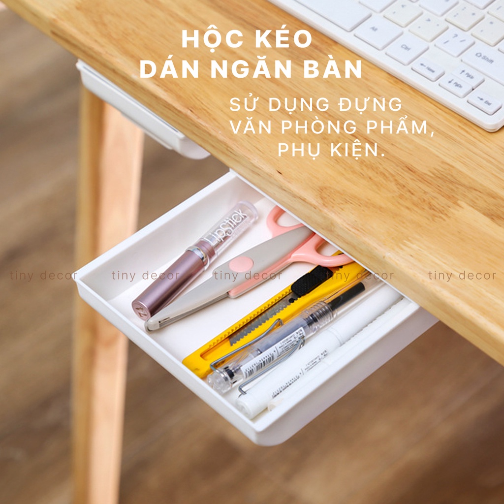Ngăn kéo mini, Hộc kéo dán dưới bàn, Đựng bút, văn phòng phẩm
