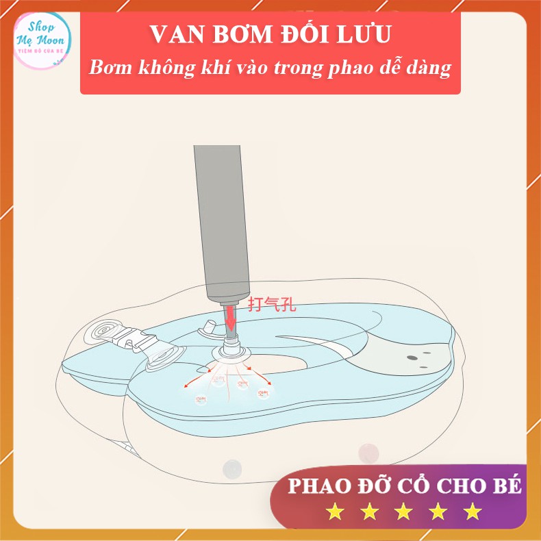 Phao Bơi Đỡ Cổ Cho Bé Tập Bơi Từ 0-3 Tuổi