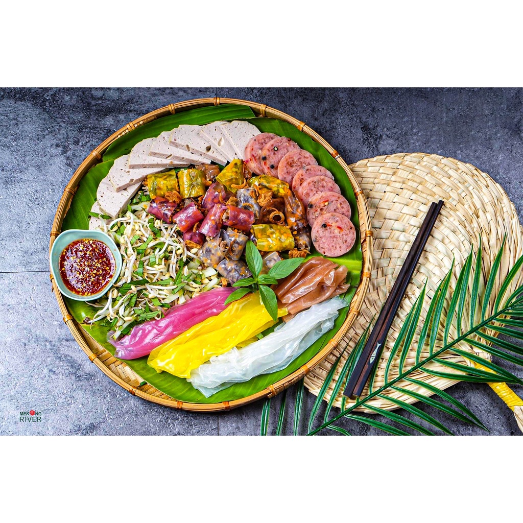 Bánh tráng gạo huyết rồng MEKONG River đóng gói - 300g