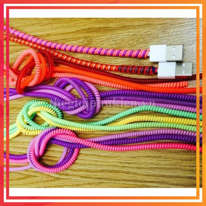 [FREESHIP] COMBO 15 DÂY QUẤN LÒ XO CHO TAI NGHE VÀ CÁP SẠC