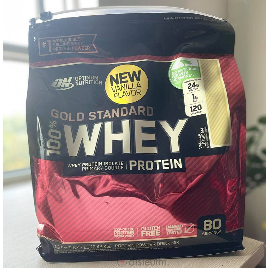 Whey Protein Isolate Bột Tăng Cơ Whey Protein Whey On Optimum Nutrition Gold Standard 80 Servings Vị Vanilla Ice Cream