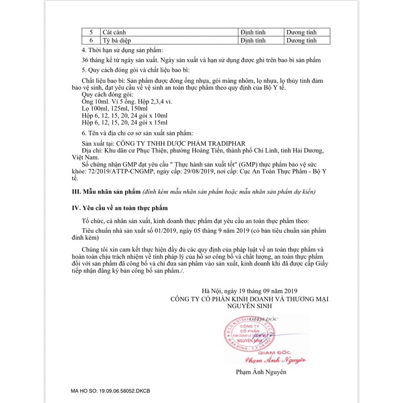 CAO HO HOÀNG BẢO ĐAN dược phẩm Tradipha | Thế Giới Skin Care