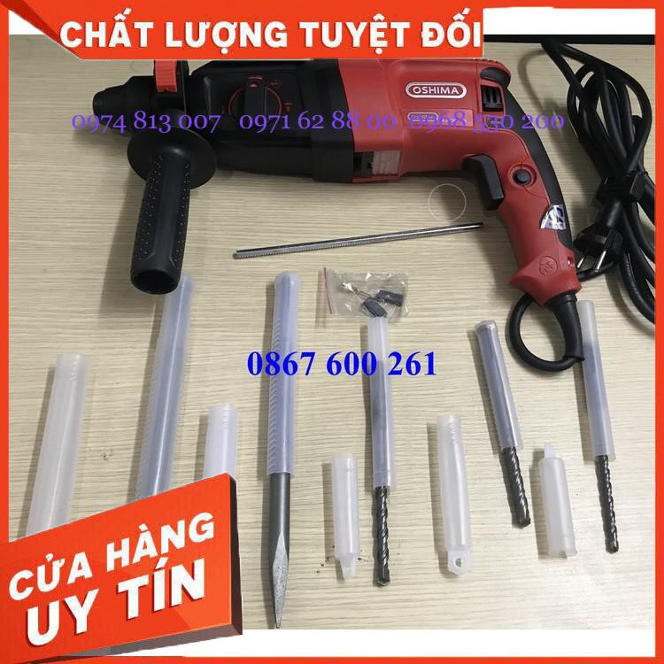 NÓNG! Máy khoan búa đục chính hãng Oshima K3CN26, Khoan Đục bê tông công nghệ Nhật Bản Giá cực Chất