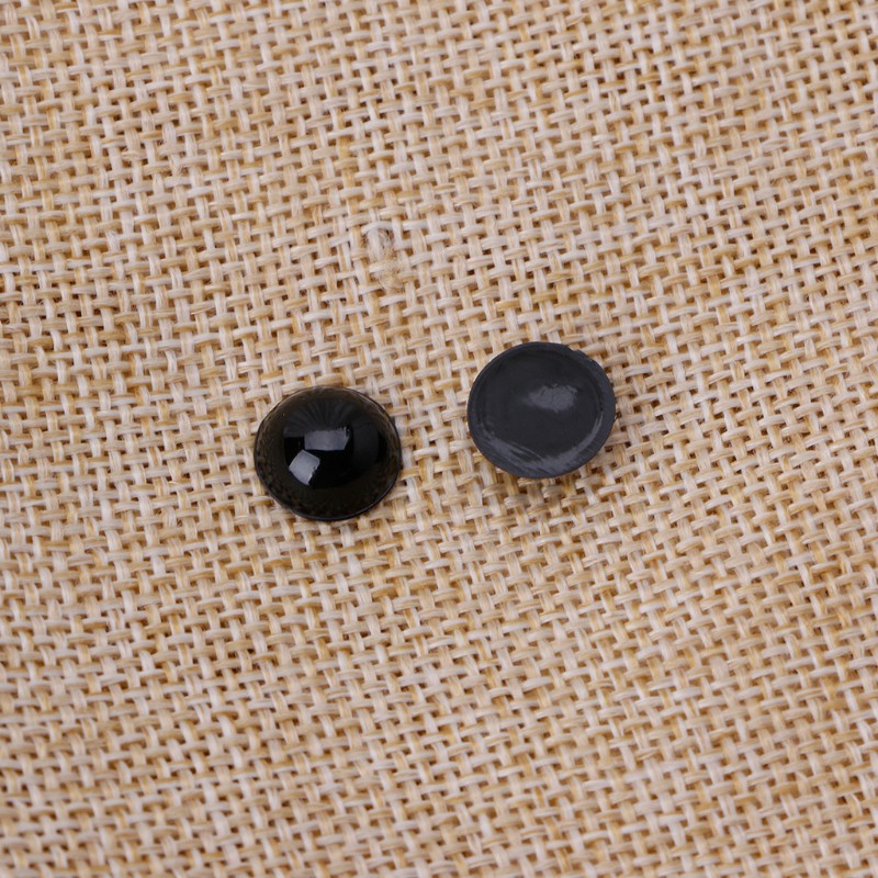 Hộp 760 mắt nhựa màu đen 4-10mm dùng làm thú nhồi bông / búp bê