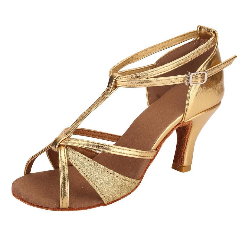 Giày khiêu vũ ánh kim cực xinh mẫu mới 5.5 cm QV