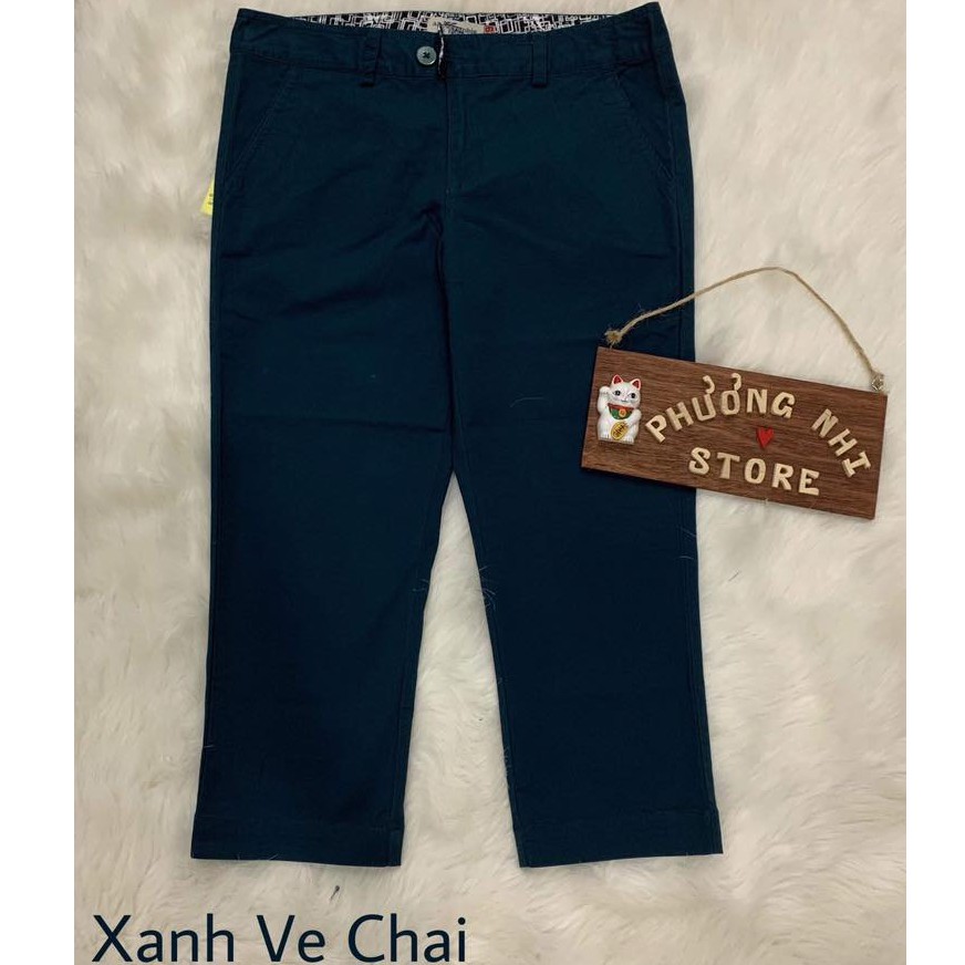 QUẦN LỠ KAKI THUN MÀU XANH VE CHAI