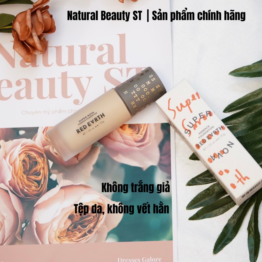 Kem Nền Che Khuyết Điểm Kiềm Dầu Red Earth Mịn Lì Tiệp Da Không Trắng Giả