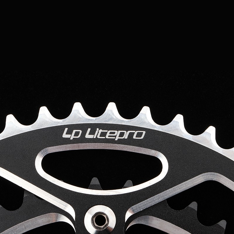 LP Litepro Đĩa Xích Xe Đạp 9/10/Đĩa Xích Đĩa Đôi Hợp Kim Nhôm Gấp Gọn Tốc Độ Cho Xe Đạp Đường Trường 53-39
