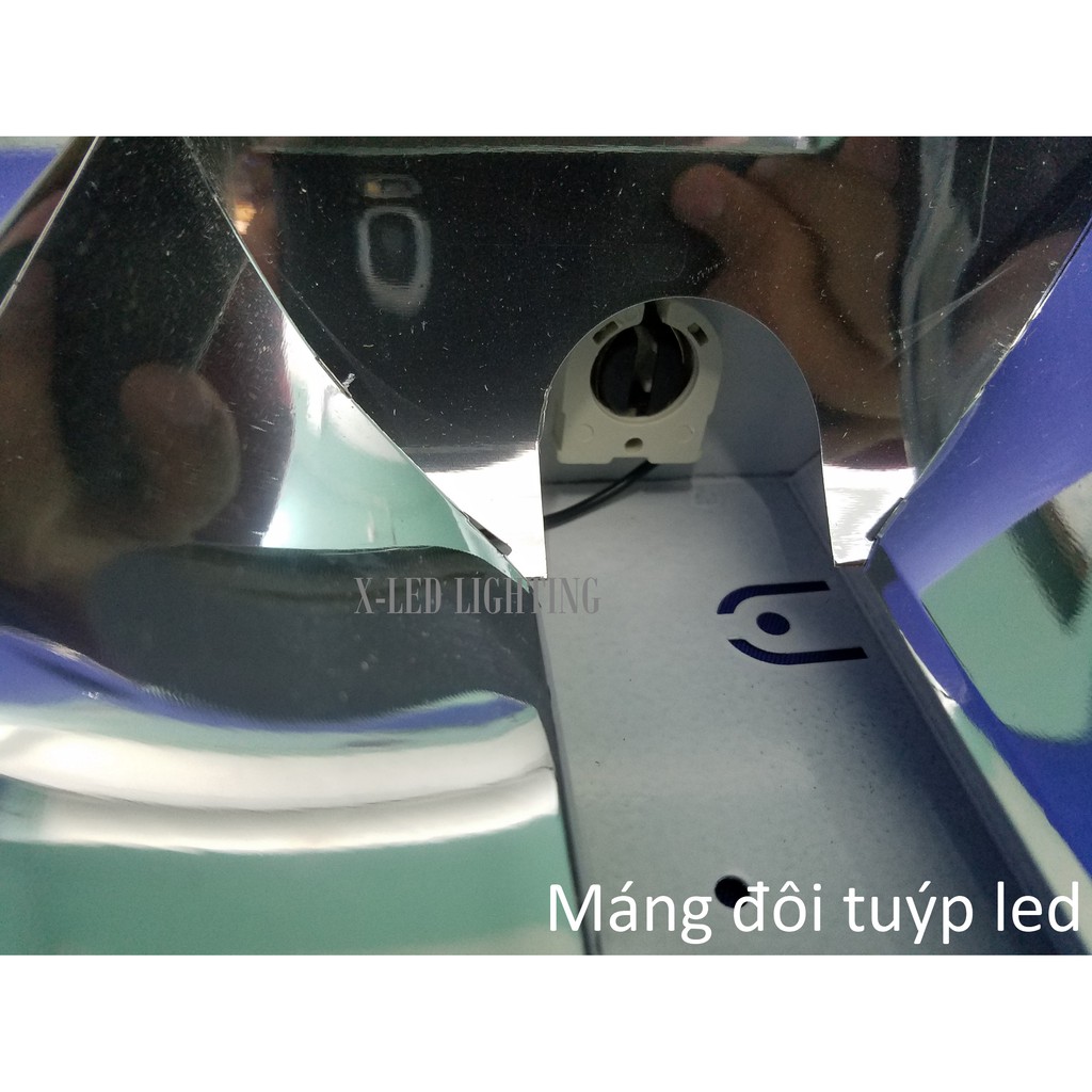 Máng đèn thả 1m2 - 2 bóng tuýp T8