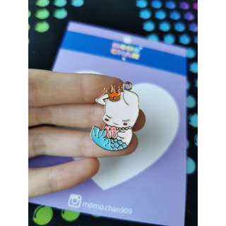 Charm kim loại tiên cá thỏ