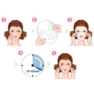 Combo 10 miếng mặt nạ dưỡng da chiết xuất collagen essence mask dermal - ảnh sản phẩm 3