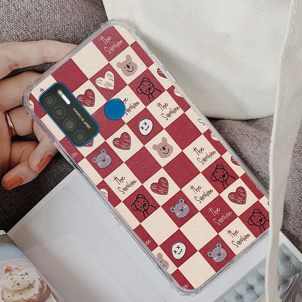 Ốp Vsmart Star 5 / Joy 4 / Live 4 gấu Bear rick caro vuông thời trang siêu đẹp
