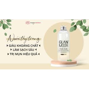 Tẩy Trang Dành Cho Da Mụn, Thải Đốc Tố, Làm Sạch Sâu GLAN MOOR Detok Zeolite Trumble Cleasing Water 300ml