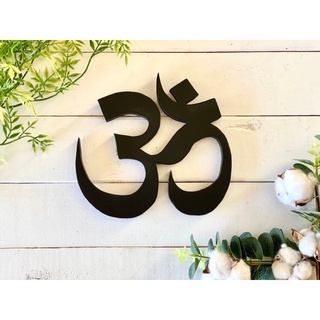 Chữ Ohm Gỗ,Tranh phong thuỷ,Tranh chữ Om gỗ treo tường| TPT001 size 35-45cm