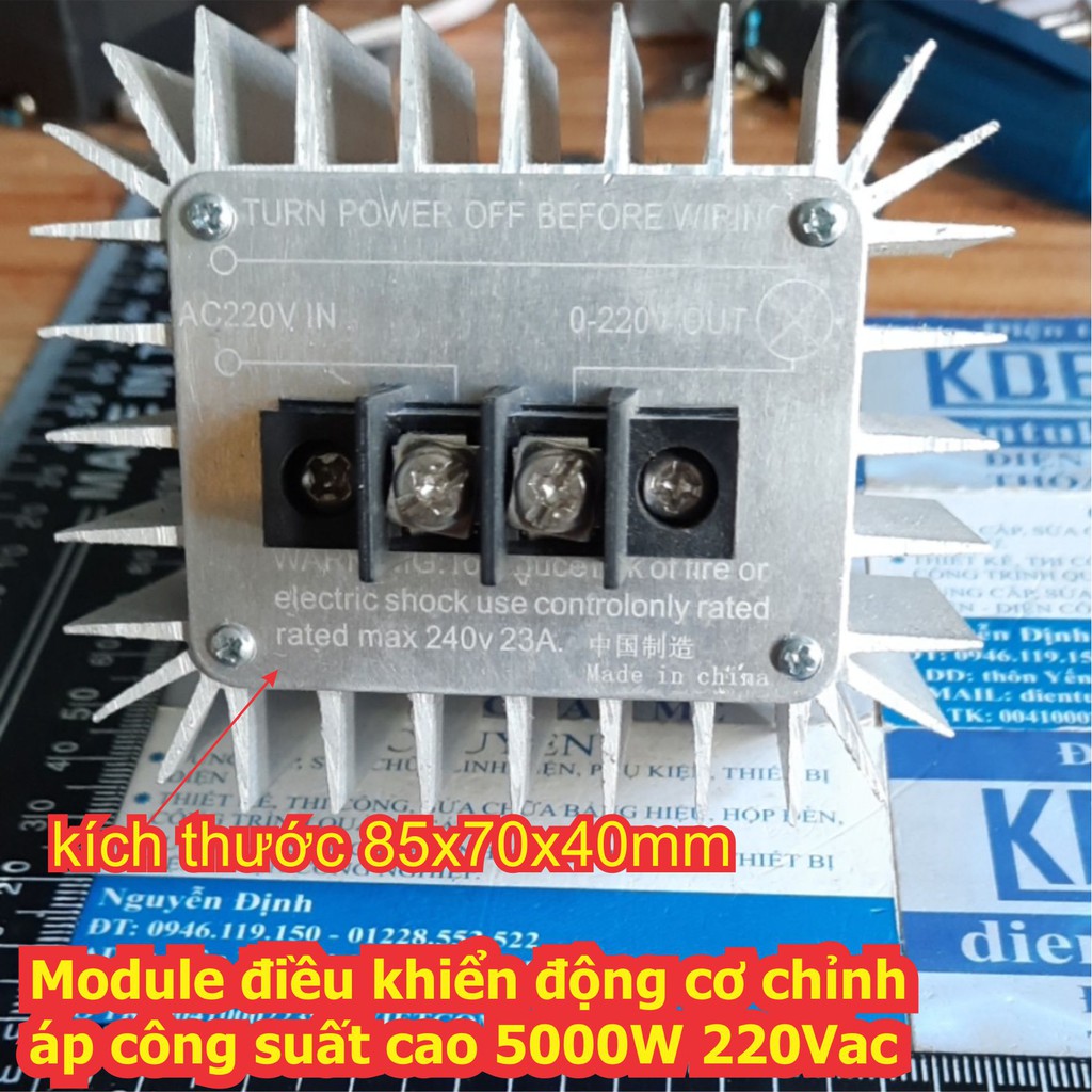 Module điều khiển động cơ, chỉnh áp công suất cao 5000W 220Vac kde7563