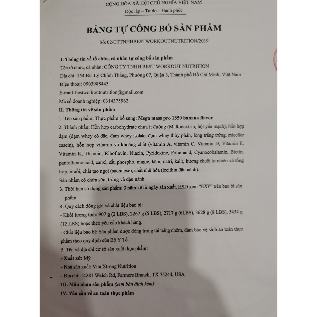 Sữa Tăng Cân Tăng Cơ Mega Mass Pro 1350 - Hỗ Trợ Tăng Cân, Tăng Cơ Nhanh