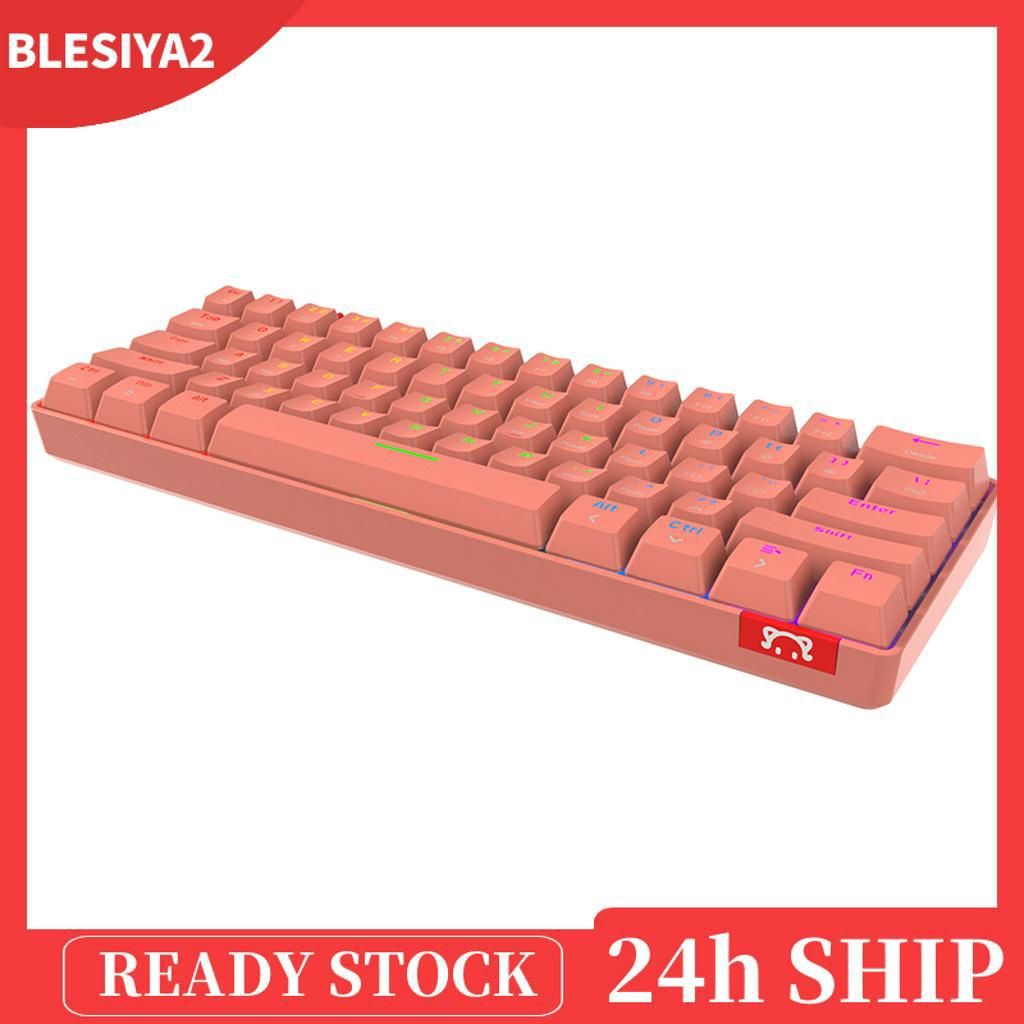 RGB Wireless Bluetooth Mechanical Keyboard 61 Keys Type-c for PC Laptop