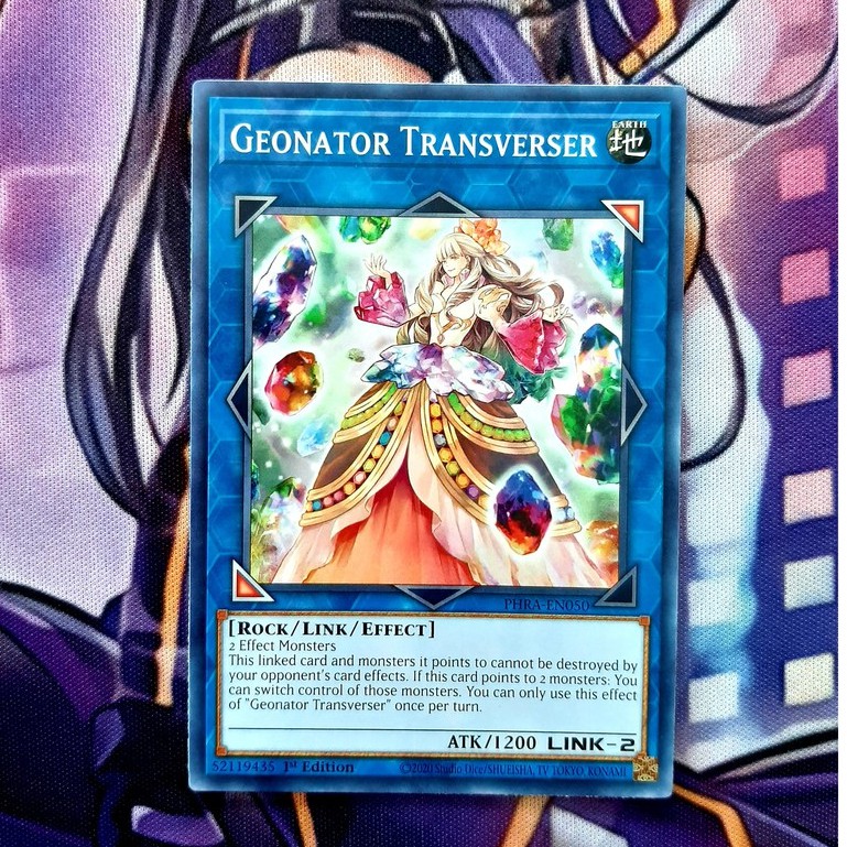 Thẻ Bài Mint90 Yugioh Link Geonator Transverser  Common