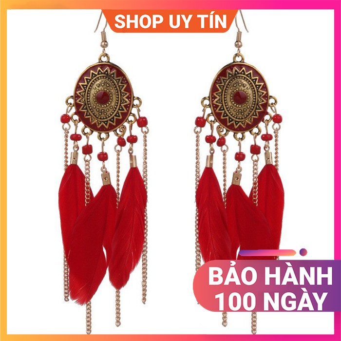 Bông Tai Phong Cách Vintage - Khuyên Tai Boho Bohemian Đẹp ILITABB032