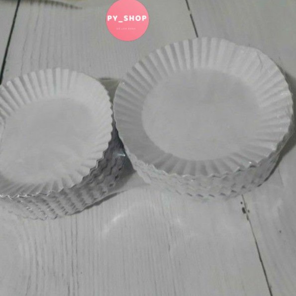 Gói 0.5 Kg đĩa giấy ăn bánh sinh nhật, đĩa giấy đựng bánh kem