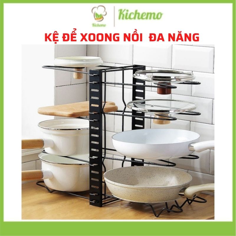 Kệ để xoong nồi đa năng Giá đựng đồ nhà bếp thép không gỉ (kệ xương cá M10)