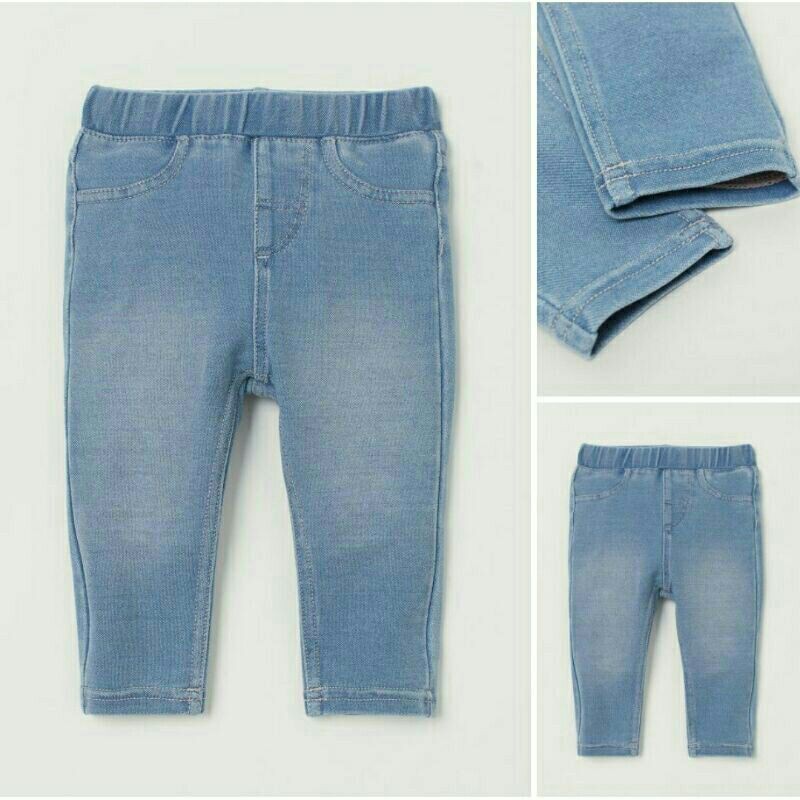 Quần Jegging xanh nhạt săn sale HM UK sz 1.5-2, 2-3