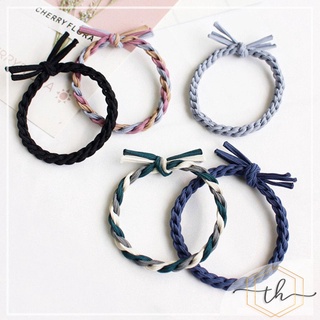 Dây cột tóc nữ, dây thun buộc tóc nhiều màu đơn giản vintage TEHI