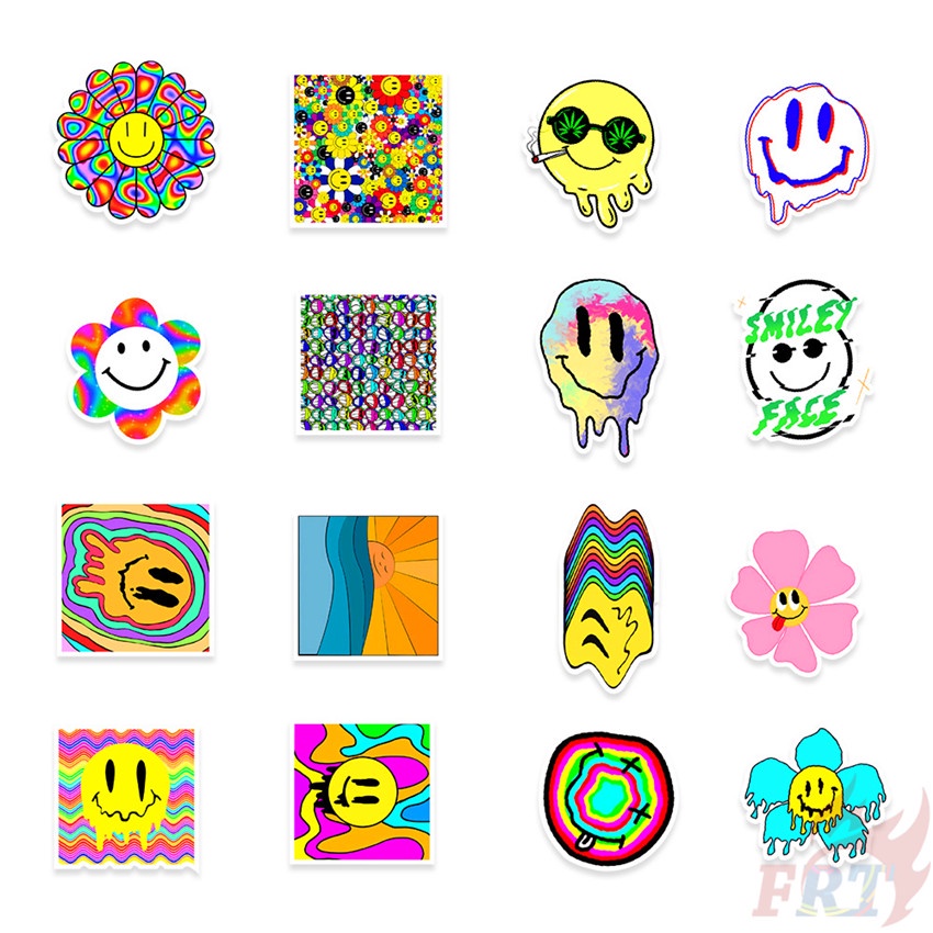 ❉ Smiley World Series 01 Fashion Brand Funny Smile Stickers ❉ 50Pcs/Set DIY Fashion Mixed Doodle Decals Stickers