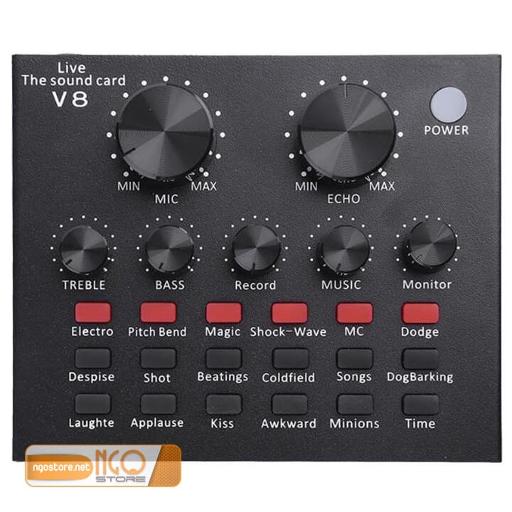 Combo Hát Thu Âm Livestream Sound Card V8 Mic BM900 . Giả Giọng Người Già , Trẻ Em , Autotune . Bảo Hành 12 Tháng