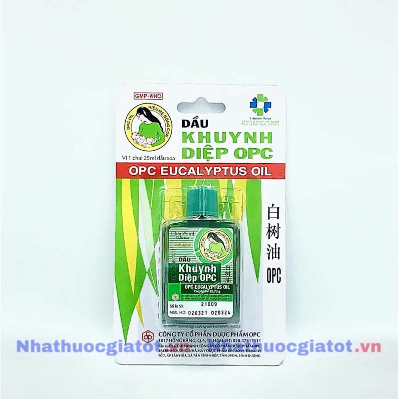 [Chai 25ML] DẦU KHUYNH DIỆP OPC