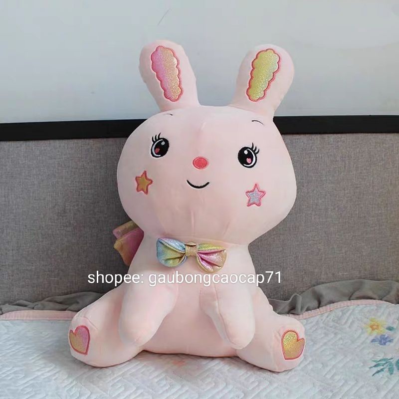 ❌ gấu bông Thỏ Hồng Nơ Lấp Lánh 50cm, thú nhồi bông Đồ chơi quà tặng