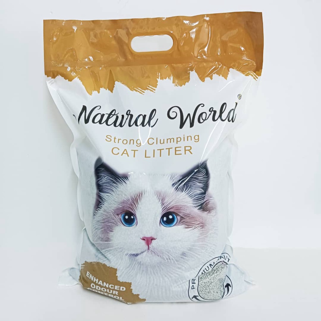 CÁT VỆ SINH CHO MÈO CHẤT LƯỢNG CAO - NATURAL WORLD 16L/ 8KG