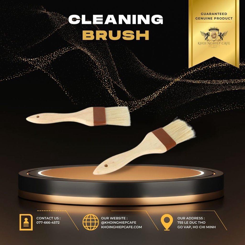 Espresso brush – Cọ vệ sinh máy cafe espresso cọ dẹt