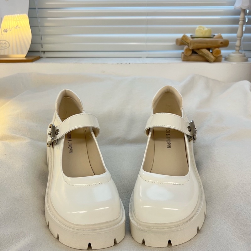 Giày lolita nữ độn đế cao,Giày da ulzzang nữ phong cách Hàn Quốc LT65