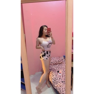 Set bộ ngủ bò thêu