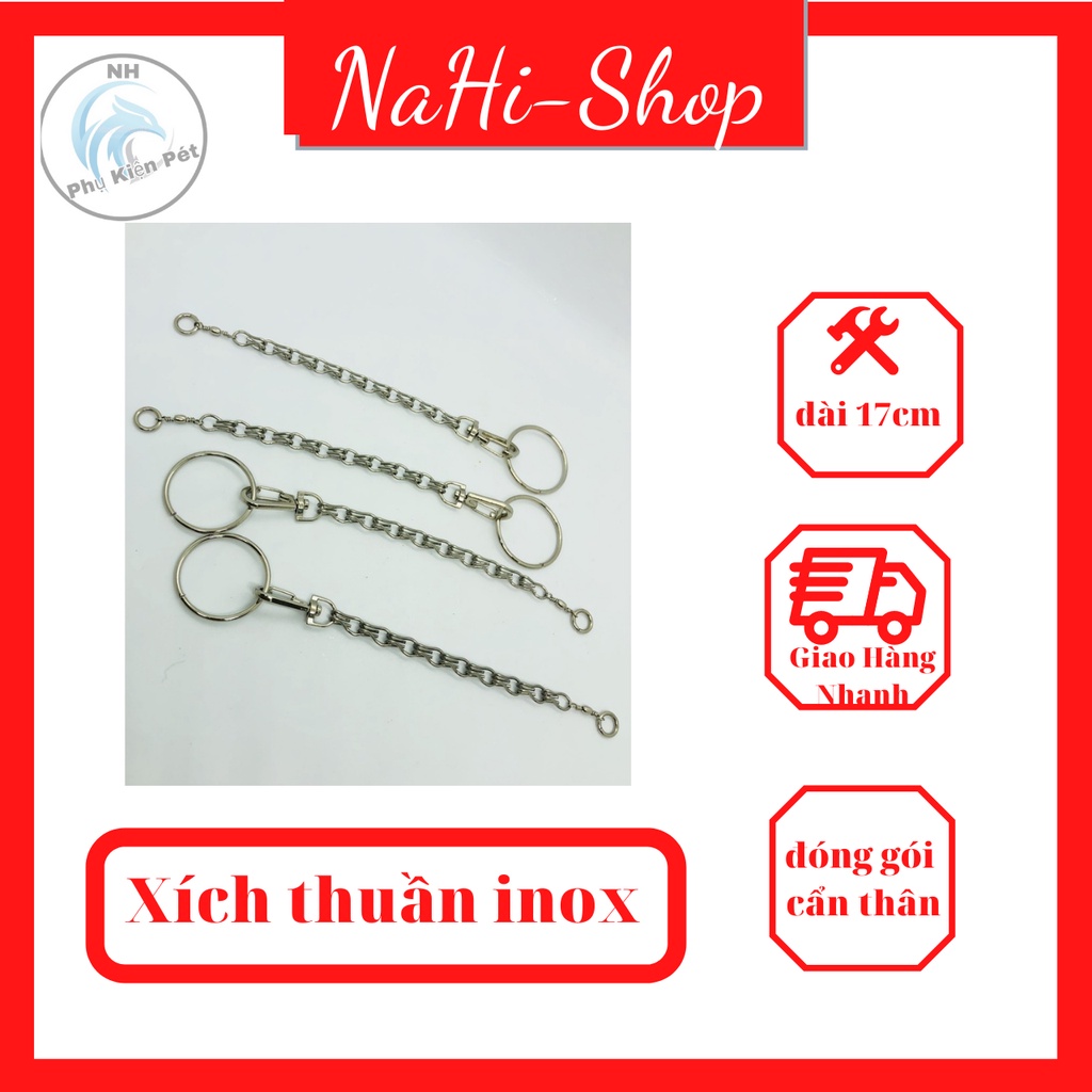 Xích Chân Chim Inox Bền Đẹp Tiện Lợi Dùng Cho Các Loại Vẹt , Chòe , Mào ,Mi, Khướu - NaHi Shop