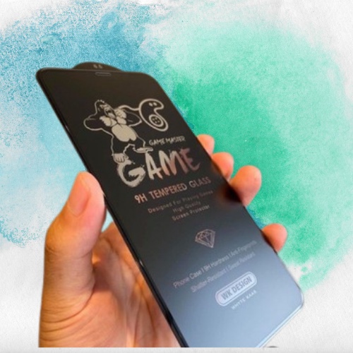 (FULL HỘP) Kính cường lực Kk 3D chống vân tay phù hợp chơi game, chống bám mồ hôi 7p đến 12promax