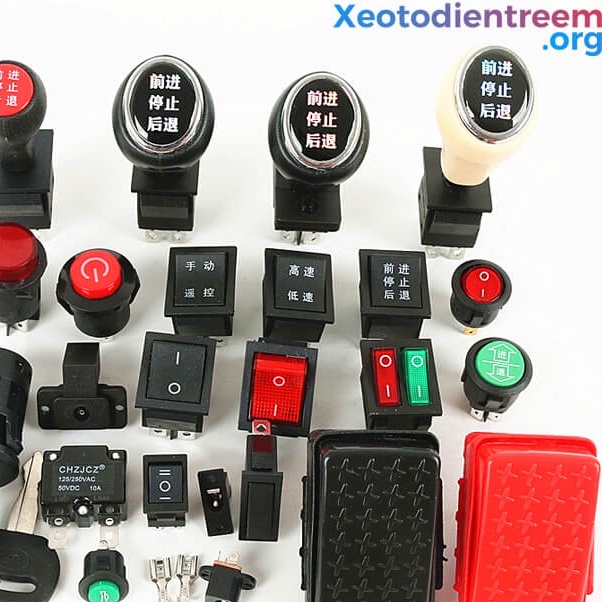 PHỤ KIỆN CÔNG TẮC THAY THẾ XE MÁY , Ô TÔ ĐIỆN TRẺ EM