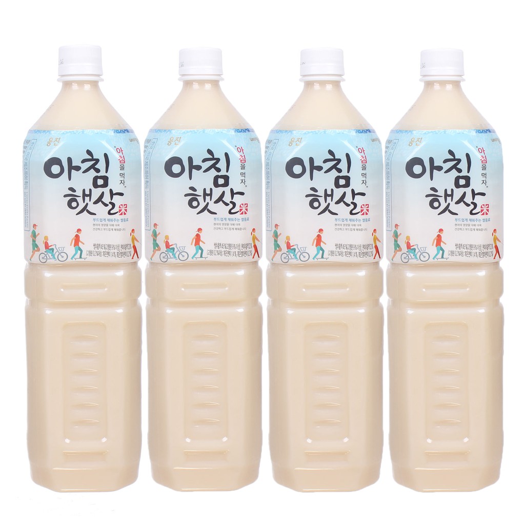 Combo 4 Nước Gạo Hàn Quốc 1,5L