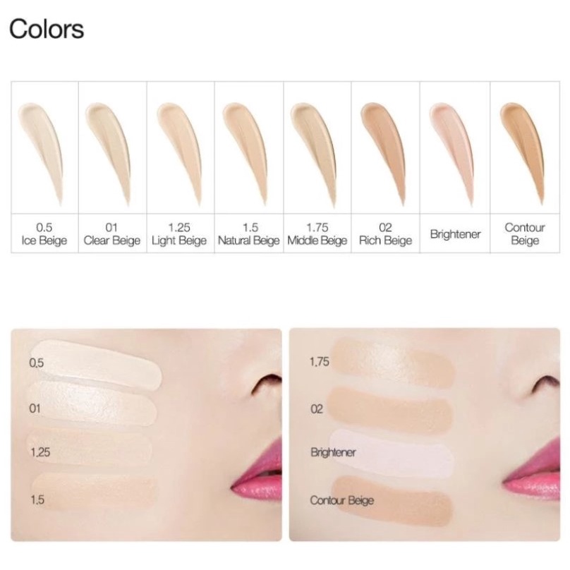Che khuyết điểm mỏng nhẹ có chống nắng The Saem Cover Perfection Tip Concealer 6.5g